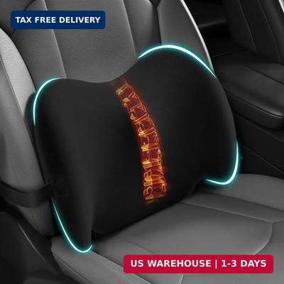 BYMECOST Lumbar Support Pillow for Car, Memory Foam Car Seat Back Support Pillow