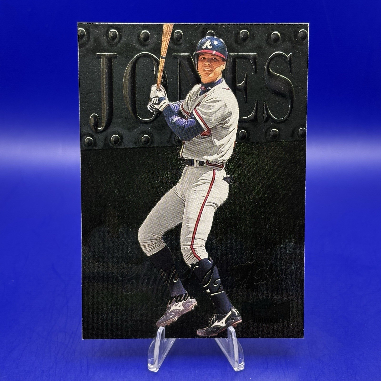 1999 Skybox Metal Universe Chipper Jones #208 Atlanta Braves HOF