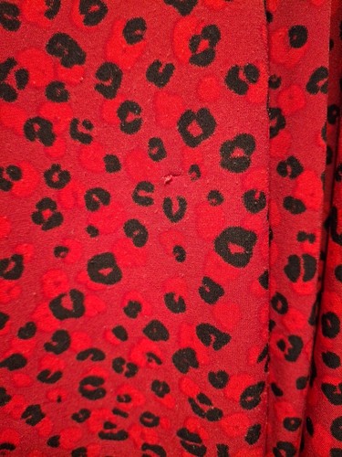 Alfani 3X Top Red Leopard Print One Pull READ chest 54" - Picture 3 of 4