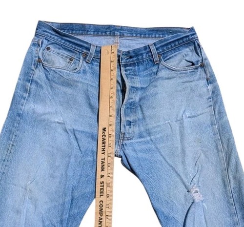 Vintage Levi’s 501 XX Jeans Fits 36x32 Whiskers Fade Patch 40x36 USA 80s #461 - Picture 4 of 13