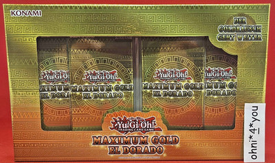 Yu-Gi-Oh! Maximum Gold El Dorado 1 Box (4 Booster je 7 Karten) Deutsch *NEU&OVP*