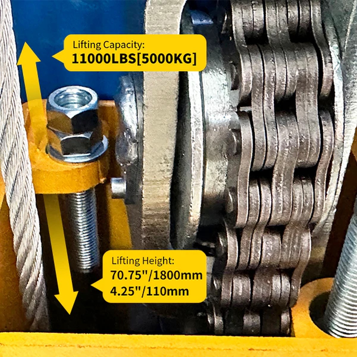 New KATOOL ME-LM110S 11,000lb 2-Post Clearfloor Lift - 220V