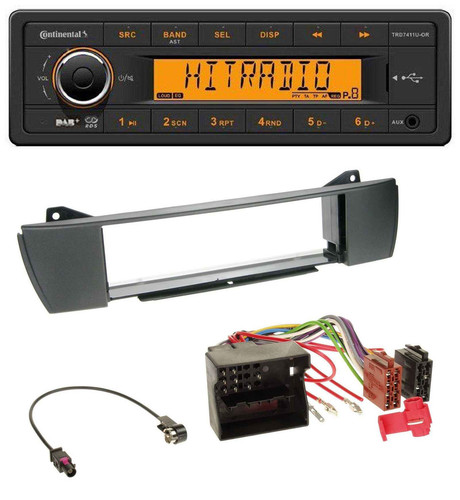 Continental 1DIN DAB MP3 AUX USB Autoradio für BMW Z4 E85 (2003-2008) - Bild 1 von 6