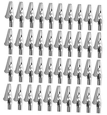 Alligator Clip Spring Clamps 51mm/2inch test line Crocodile Clip Silver Tone