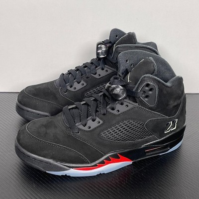 Air Jordan 5 Retro Halloween Men Black Picante Red Retro Sneaker