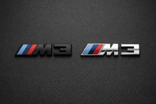 M3 Badge For Rear Trunk Matte Black Or Chrome