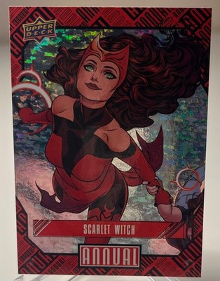 Scarlet Witch - 2023-24 Upper Deck Marvel Annual #72 *Silver Sparkle* NM Clean!