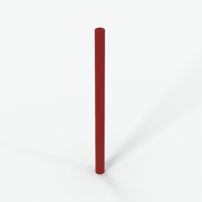 LEGO  Hose, Rigid 3mm D.: 75c07 - rot - Gebraucht