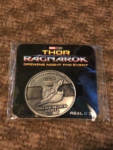 Thor Ragnarok Movie Opening Night Fan Event Commemorative Coin Marvel Studios