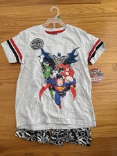 Justice League Boys Pajama Set Size 7 NWT