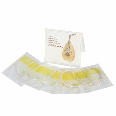 Clear Nylon Silver Plated Copper Alloy Oud Strings Set Replacement Accessory DON