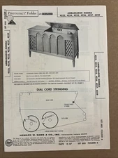 Vintage Sams Photofact Schematic 4-1967 AMBASSADOR MODELS 4222, 4224, 4225, 4226