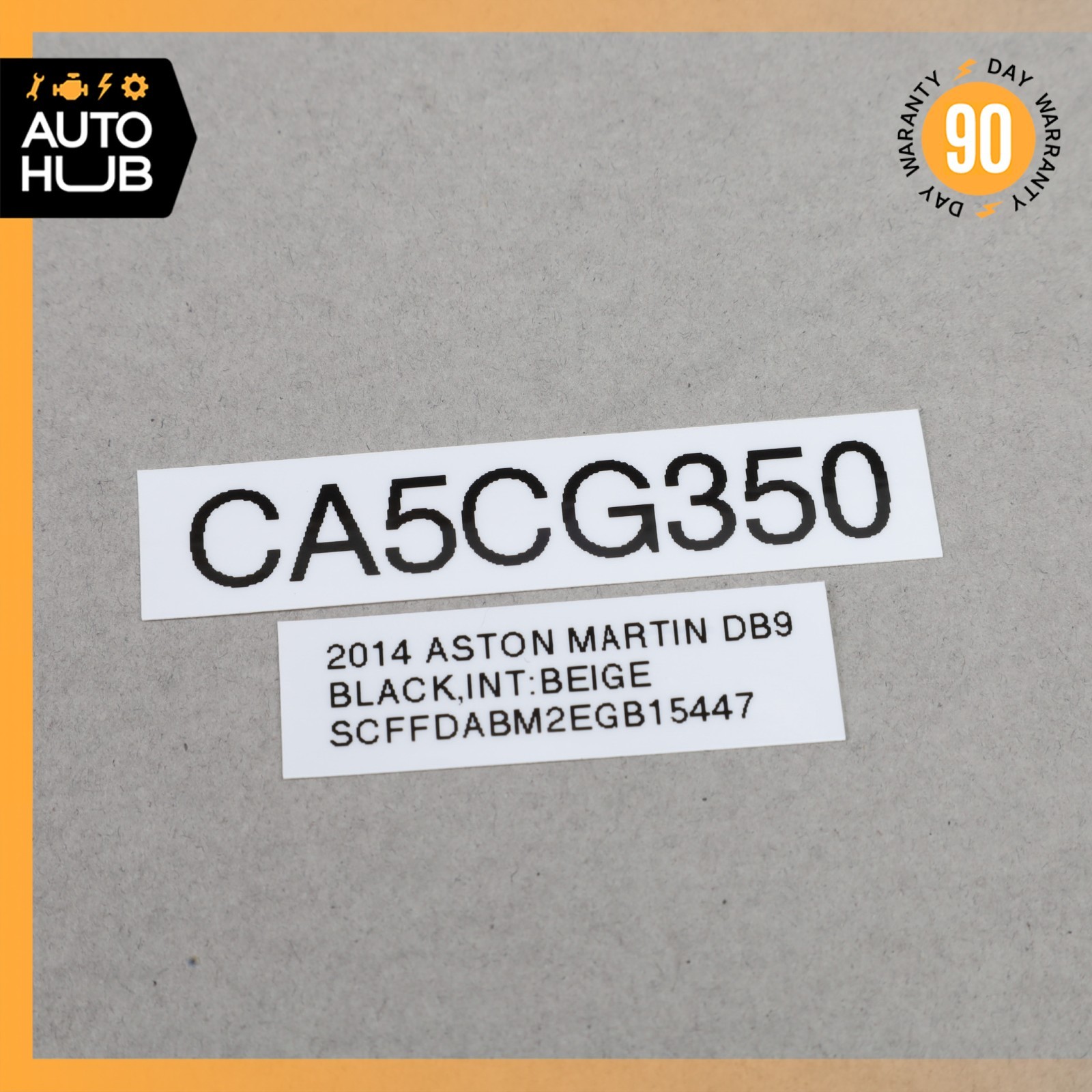 06-18 Aston Martin DB9 GT Left Side Main Lift Cylinder 4G4350639AC OEM 22k