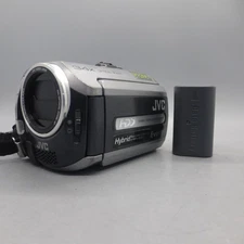 JVC Everio GZ-MG132EK Handheld High Definition HDD Camcorder Silver Tested