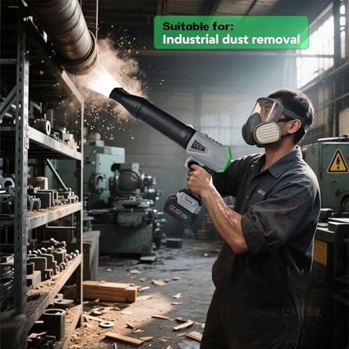 Cordless Leaf Blower All-Season Multi-Surface Cleaner - 2×3.0Ah Battery Pack, 