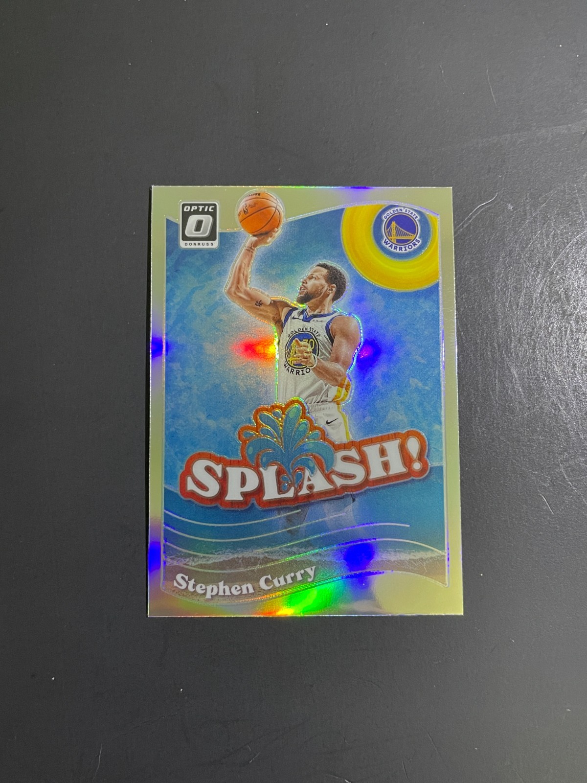 2023-24 Donruss Optic Stephen Curry Splash Holo Card #8 - Golden State Warriors