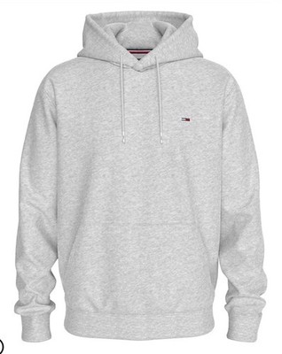 Tommy Hilfiger Tommy Jeans Pullover Grey Hoodie Mens Medium Thick NWT