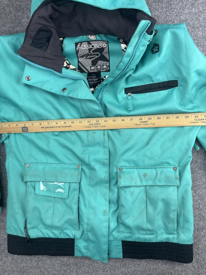Sessions Ridge Jacket Womens Large Waterproof Breathable Hooded Snowboard Ski - Image 3 of 4