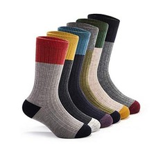 Boys Wool Socks Kids Winter Warm Socks Thermal Crew 8-10 Years Mix 6 Pairs Cs03