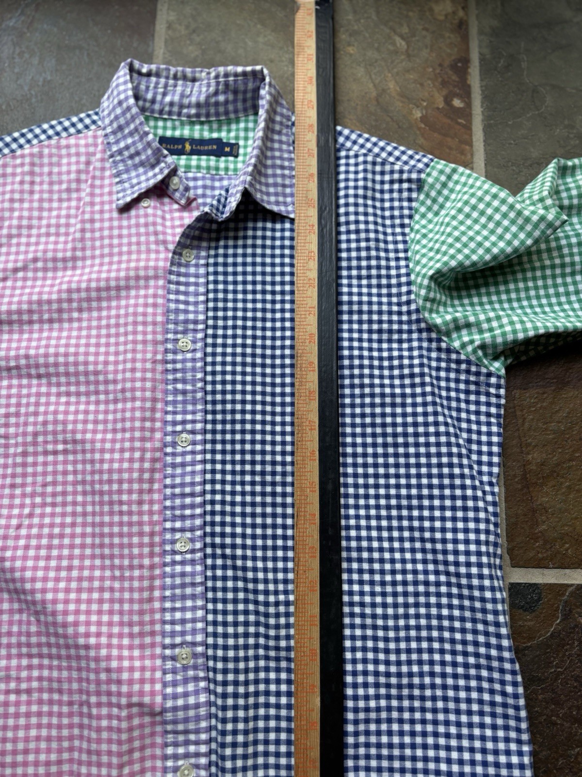 POLO Ralph Lauren Ginham Patchwork Pattern Colorb… - image 6