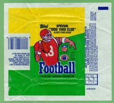 1986 Topps Football Wax Wrapper