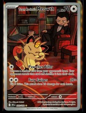 Team Rocket's Meowth Holo Illustration Rare SV10: Destined Rivals 203/182 NM on eBay