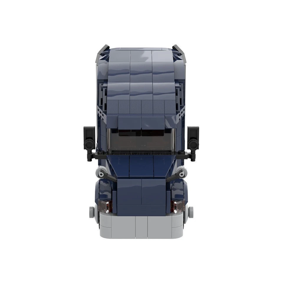 MOC 1/32 Blue Freightliner Cascadia 689 PCS Building Blocks Classic Truck Model - Image 2 of 4