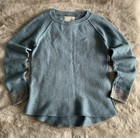 WHITE STUFF Pullover Damen Gr. 8 Mohair Wolle Pulli Mint Türkis Grau