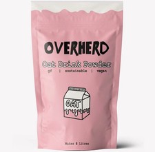 OVERHERD Oat Milk Powder 8 Litres of GF Powdered Vegan Oatmilk 800g New & Sealed