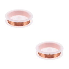 2pcs High Temperature Enameled Copper Wire, 164 Feetx0.2mm Magnet Coil Wire for