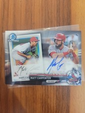 2017 Chrome Bowman Then and Now Matt Carpenter Auto /50