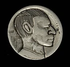 Hobo Nickel 5c Signed BP BP On Buffalo Nickel
