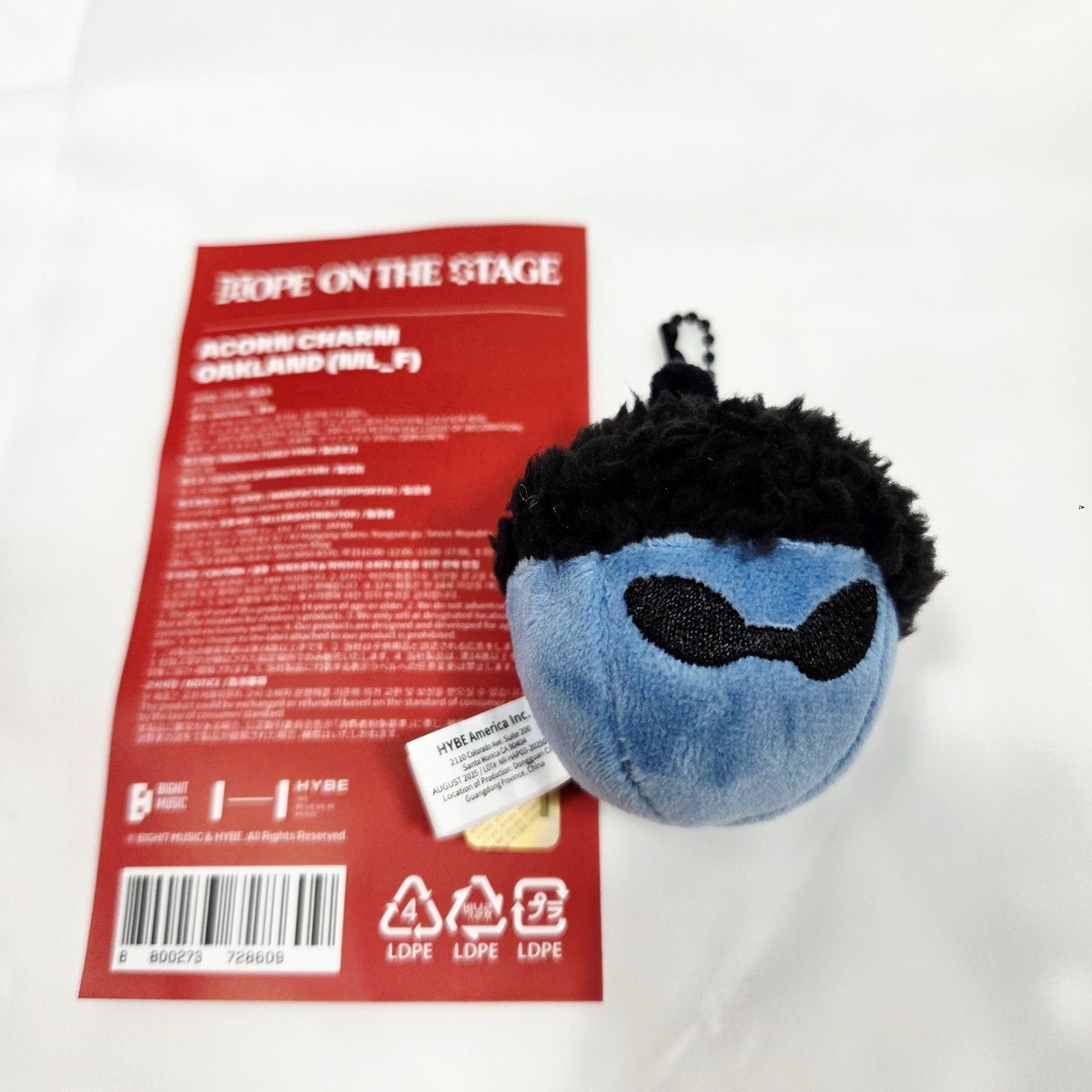 ON HAND] BTS J-HOPE TOUR 'HOPE ON THE STAGE' Official Acorn Charm