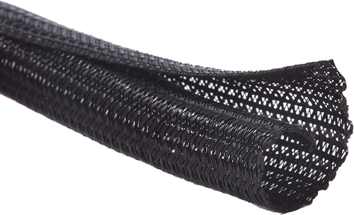 10 pieds 1/2 po fil fendu métier à tisser cordon de protection câble manchon noir - Photo 7 sur 12