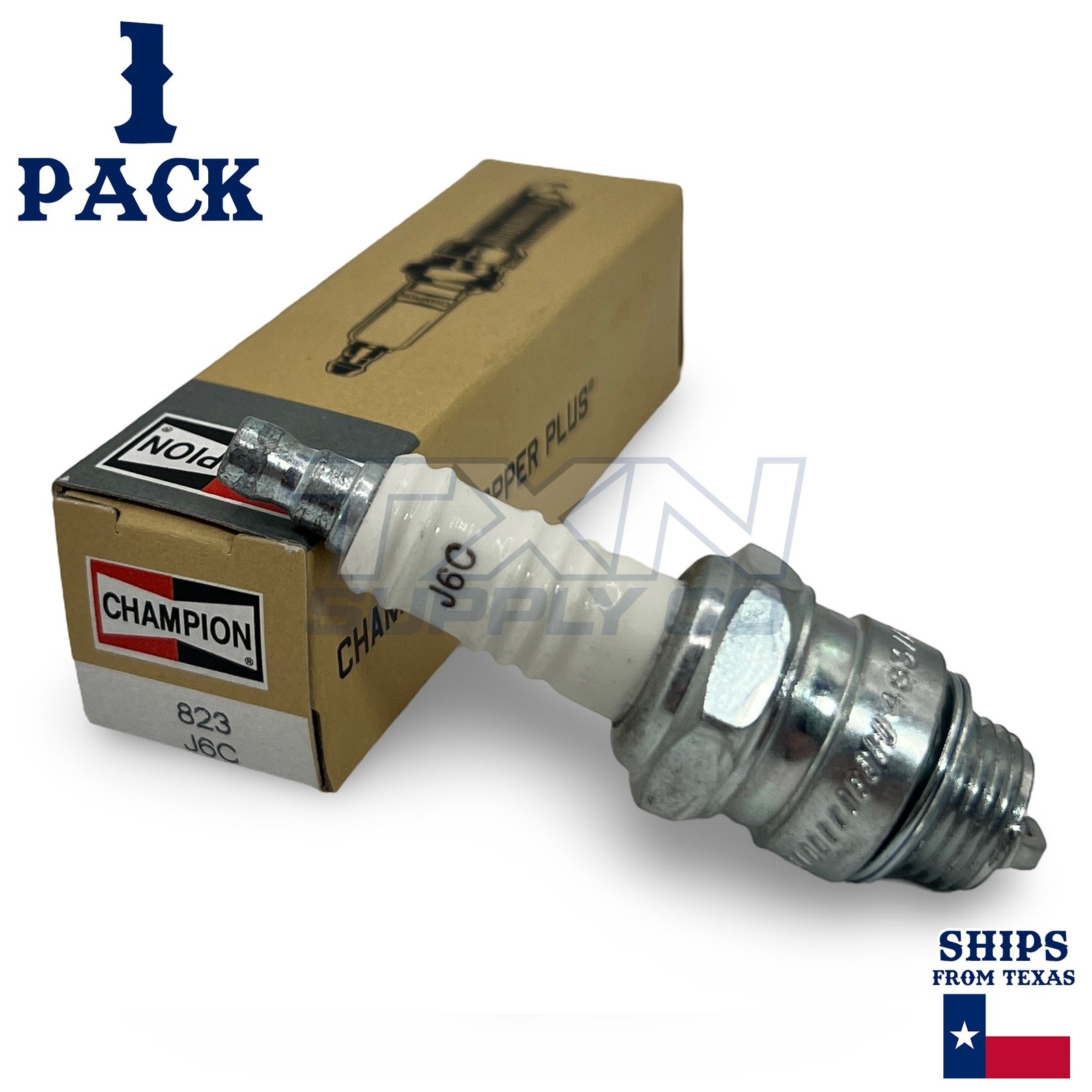 Champion 823 Copper Plus Spark Plug J6C - 1 Pack - Small Engine