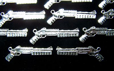 Tibetian Silver Lead Free Pewter Charms/Sawed-off Shotgun #2838 ~ 18-20Pcs.