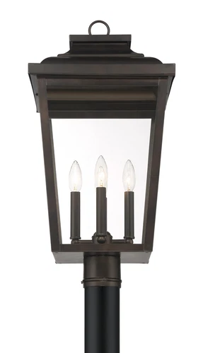 Minka Lavery Irvington Manor 4 Light Outdoor Post Mount, Chelesa Bronze - Picture 5 of 5
