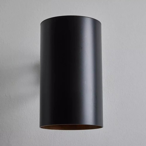 Coppia Italiana Grandi Applique Outdoor Nero Metà Secolo Lampada da Parete Fatte a Mano da HD - Foto 2 di 14