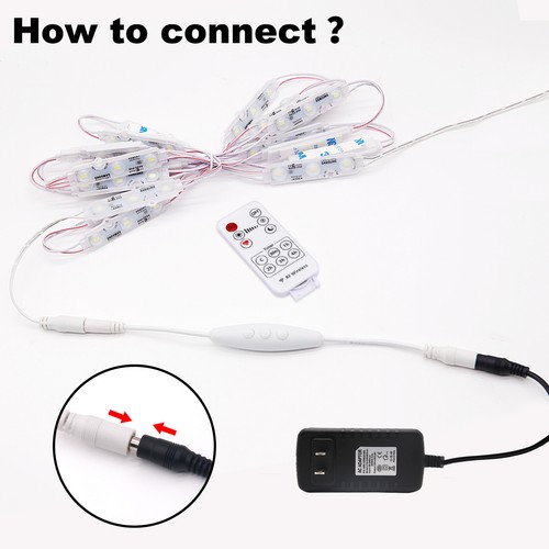 3m-48m 5730 Module light 3 LED Xmas Store Front Window Showcase Sign lamp DC 12V - Picture 9 of 26
