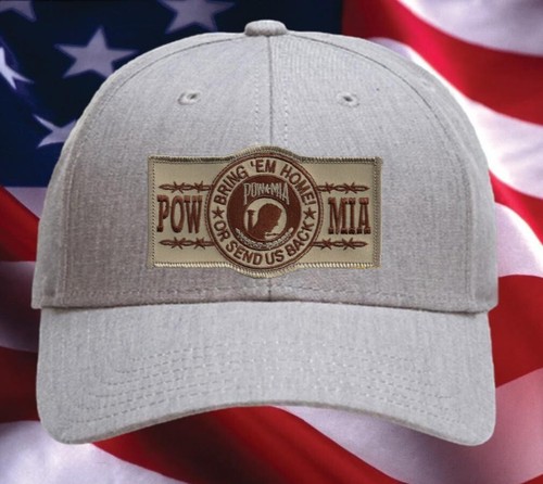 POW MIA BRING EM HOME OR SEND US BACK HAT PATCH CAP TAN IRAQ OIF AFGHANISTAN WOW - Picture 18 of 26