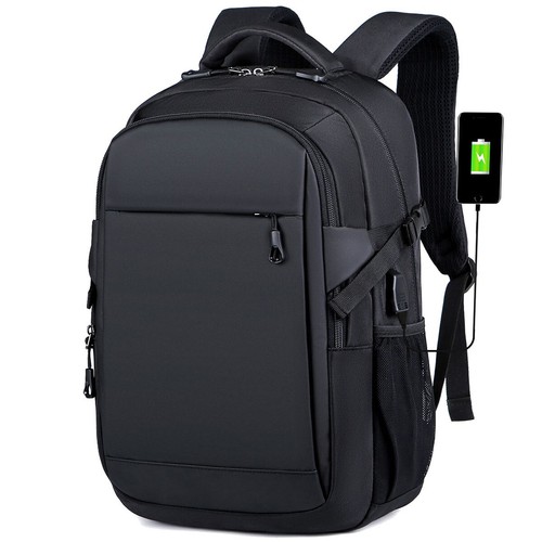 Men Laptop Backpack Large Rucksack Business Travel School Bag With USB Port - Picture 2 of 14