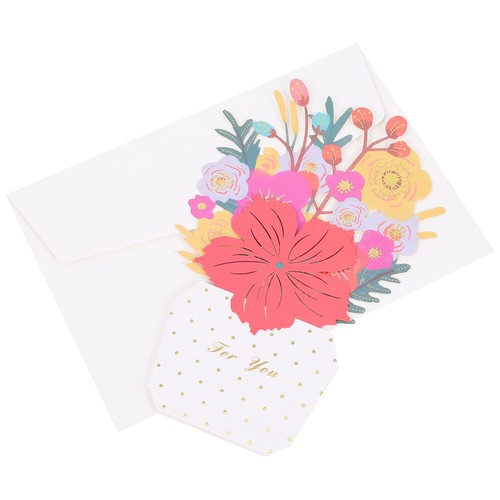 2 Pieces Three-dimensional Flowers Greeting Card Happy Mother's Day Cards Bride - Picture 6 of 12