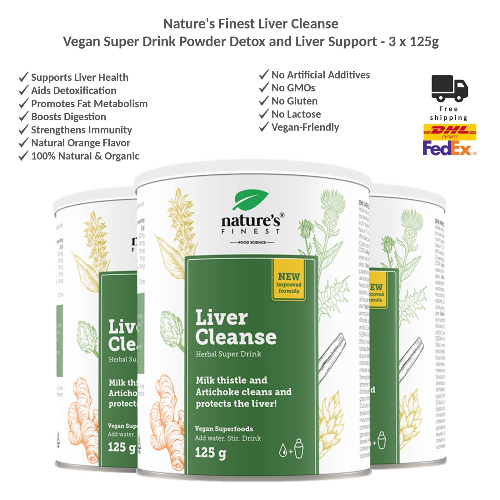 Nature's Finest Liver Cleanse Pulver 125 g - Bild 5