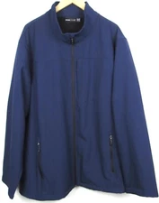 Swiss Tech Gasper Lined Rain Wind Weatherproof Full Zip Blue Jacket 3XL