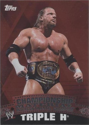 WWE TRIPLE H P-586 SIGNED 8X10 ORIGINAL PROMO PHOTO ENCAPSULATED