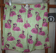 Flamingo Board Swim Shorts Men's Medium Reverse Threads NEW