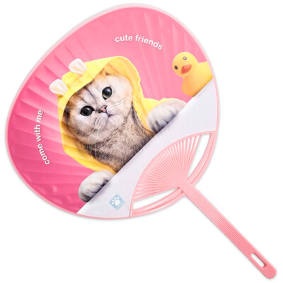 Japanese UCHIWA Fan Yukata Kimono Hand Held Scottish Cat Made in Japan