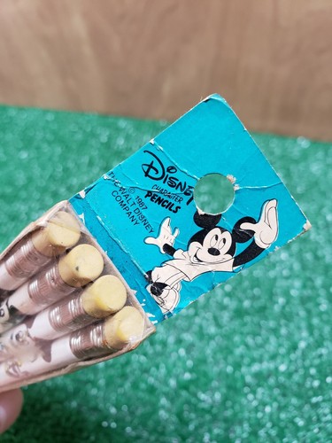 Vtg Sealed 4 Pack Disney Character Pencils Mickey Minnie Mouse 1987 Empire 80s - Picture 2 of 8