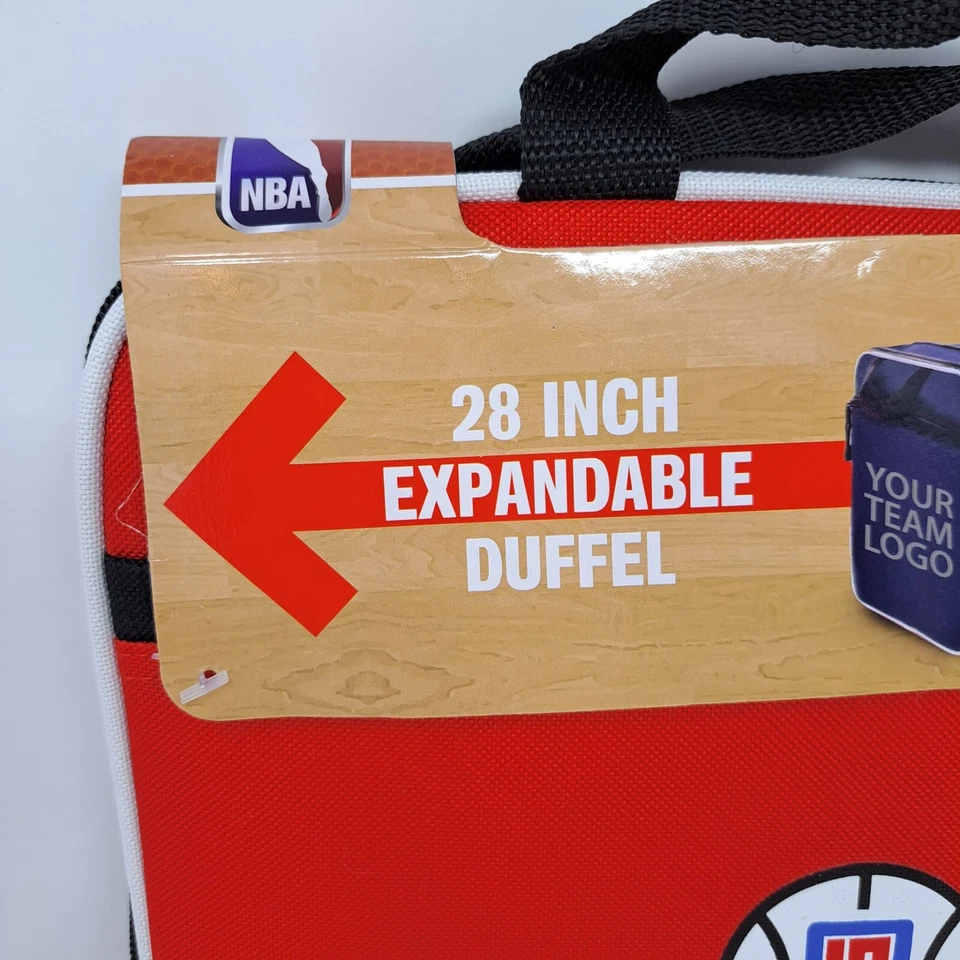 Bolso de Lona NBA La Clippers 28 pulgadas Rojo Expandible Northwest Company 2017 Nuevo con Etiquetas Foto 2 de 4