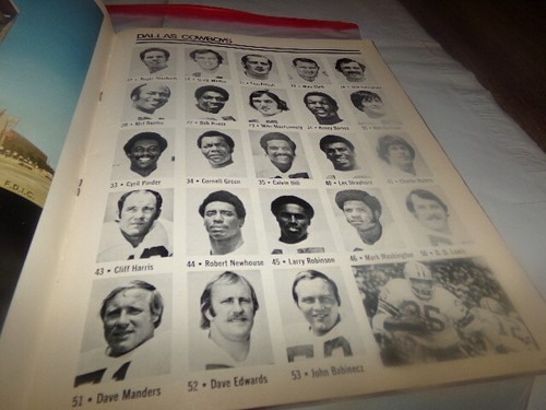 De colección Pro Dallas Cowboys Miami Dolphins Roger Staubach Calvin Hill 1973 - Imagen 7 de 18